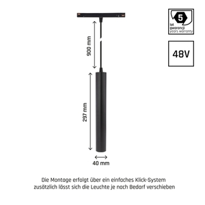 Systém Shift Závesné svietidlo Hangit 40x297 (935mm kábel) 12W 25st čierna 5 rokov záruka. small 10