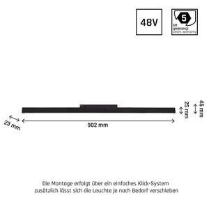 Systém Shift Line L Svietidlo pre zbernicu 902x23x42mm 22 W 100st Black Záruka 5 rokov. small 6