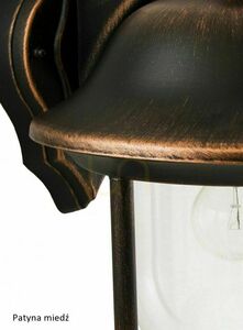 Vonkajšie nástenné svietidlo SU-MA Prince K 3012/1/O čierna patina 44 cm small 6