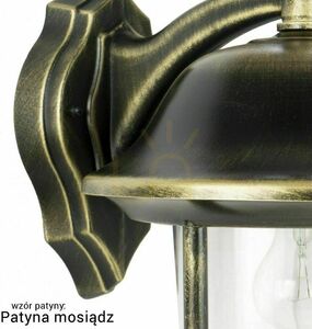 Vonkajšie nástenné svietidlo SU-MA Prince čierne patina K 3012/1/O g small 6