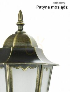 Vonkajšia stojaca lampa SU-MA Retro Classic II čierna patina K 4011/1/H small 6