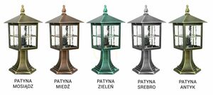 Vonkajšie stojacie svietidlo SU-MA Wenecja čierna patina 45 cm K 4011/1/KW small 3