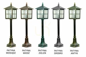 Vonkajšie stojace svietidlo SU-MA Venice čierna patina 76 cm K 5002/3/KW small 6