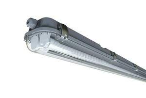 Prachotesné svietidlo Nordlux WORKS IP65 2×24 W, G13 LED v balení, 4220 lm, 4000 K, sivé, 155 cm, IK06 small 2