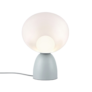 HELLO DFTP E14 25W Kovová sivá stolová lampa. small 0