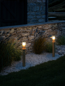 LINTON Nordlux E27 15W mosadzná záhradná lampa small 0