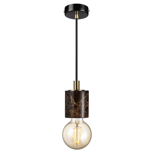 Skontrolujte Závesné svietidlo Nordlux E27 60W Marble Brown SIV