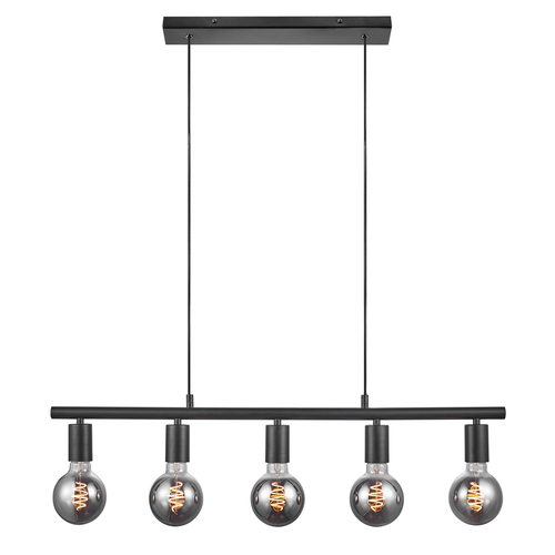 Skontrolujte PACO Nordlux E27 5x25W Kovová závesná lampa čierna