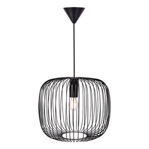 BERONI Nordlux E27 60W Kovová závesná lampa čierna small 2