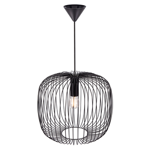 BERONI Nordlux E27 60W Kovová závesná lampa čierna small 3