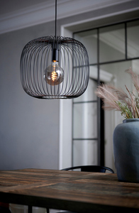 BERONI Nordlux E27 60W Kovová závesná lampa čierna small 0