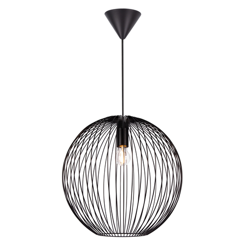 Skontrolujte BERONI Nordlux E27 60W Kovová závesná lampa čierna