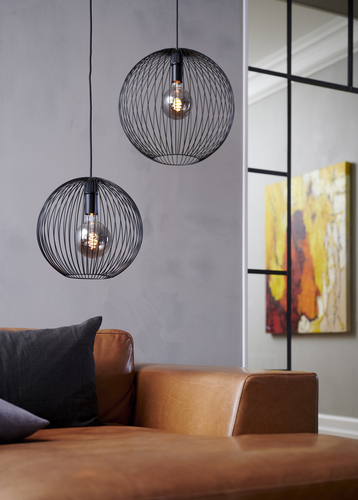 Skontrolujte BERONI Nordlux E27 60W Kovová závesná lampa čierna
