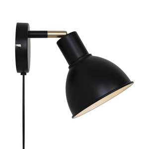 Nordlux POP nástenné svietidlo E27 18W kovové čierne matné small 1
