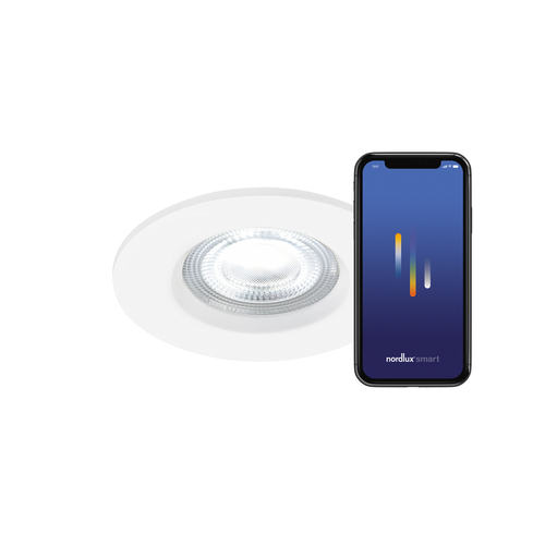 Skontrolujte DonSmart Nordlux LED svietidlo na zapustenie Plastová biela