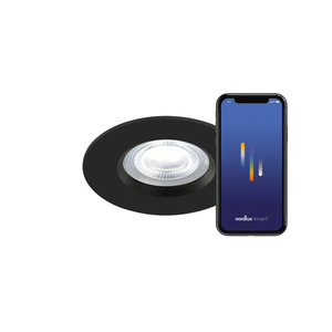 DonSmart Nordlux LED svietidlo na zapustenie Plastová čierna small 1