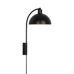 ELLEN Nordlux E14 40W kovová nástenná lampa čierna small 1