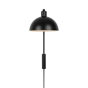 ELLEN Nordlux E14 40W kovová nástenná lampa čierna small 2
