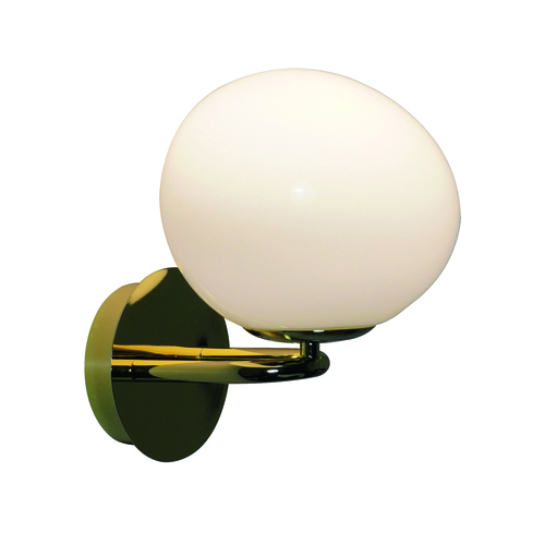 Skontrolujte SHAPES DFTP E14 25W sklenená mosadzná nástenná lampa