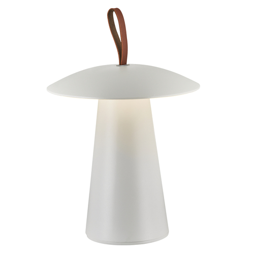 Skontrolujte ARA Nordlux LED hliníková biela batériová lampa