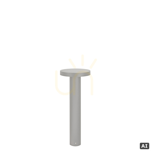 Skontrolujte Stĺpikové svietidlo NORLYS Borg Bollard 6170AL svetlosivé RAL 9006, LED 16 W 3000 K, 55 cm, stmievateľné TRIAC