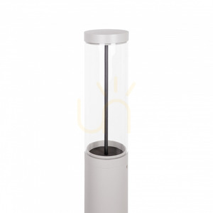 Stĺpikové svietidlo NORLYS Egersund Park 6093AL svetlosivé RAL 9006 LED 85 cm small 1