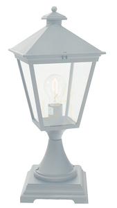 Záhradné stĺpikové svietidlo NORLYS London 484WH biele RAL 9003, E27, 47 cm small 0
