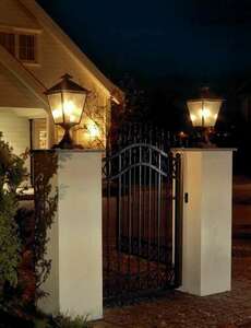 Light Post London 494 White 9003 Norlys small 2