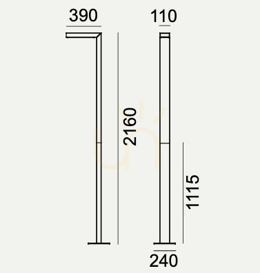 Displej Asker Pole Pro 5161 Black 9005 Záhradná lampa Norlys Asker Pole Pro 5161 Black 9005 Záhradná lampa Norlys