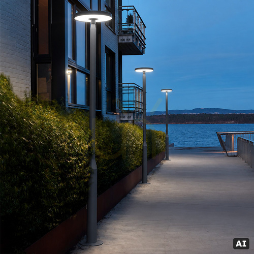 Skontrolujte Stožiarové svietidlo NORLYS BORG 5145GR LED 32 W 4000 K IP65 grafit