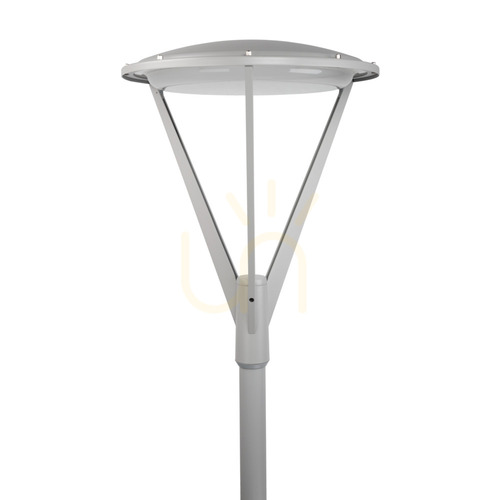 Skontrolujte Nástavné stĺpové svietidlo NORLYS Hammerfest 5131AL na stĺp Ø60, LED 32,5 W 3000 K, DALI2, svetlosivé RAL 9006