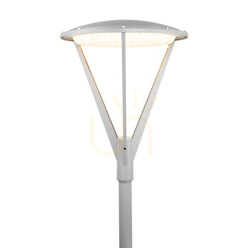 Skontrolujte Nástavné stĺpové svietidlo NORLYS Hammerfest 5131AL na stĺp Ø60, LED 32,5 W 3000 K, DALI2, svetlosivé RAL 9006