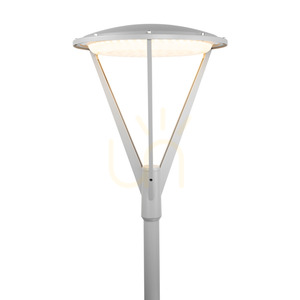 Nástavné stĺpové svietidlo NORLYS Hammerfest 5131AL na stĺp Ø60, LED 32,5 W 3000 K, DALI2, svetlosivé RAL 9006 small 2