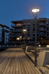 Parkové svietidlo na stĺp Norlys HAMMERFEST 6141 LED 32W 3000K IP65 grafitové RAL 7016 small 3