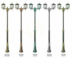 Vonkajšia stojaca lampa SU-MA Benátky čierna patina 2x60 W OGMWN 2 KW small 5
