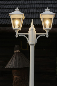 Záhradná / parková lampa IP54 LONDON BIG 492WH 2 x E27 biela - prémiová NORLYS. small 3