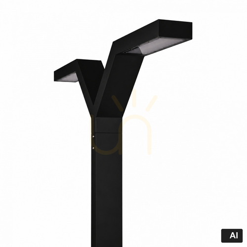 Skontrolujte Záhradné svietidlo NORLYS Trysil 1003BL čierne LED 40 W DALI2 4000 K, 263 cm