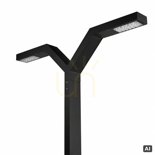 Skontrolujte Stožiarové svietidlo NORLYS Trysil 1037BL čierne LED 34 W, 4000 K, 4 m