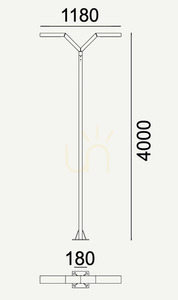 Záhradná lampa TRYSIL 1046BL čierna RAL-9005 - NORLYS small 2