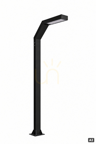 Skontrolujte Záhradná LED lampa Norlys Trysil 1048BL, stĺp 263 cm, 12,5 W, 3000 K, čierna RAL 9005