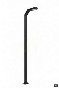 Osvetľovací stĺp Norlys Trysil 1091BL čierny RAL 9005 LED 12,2 W 4000 K DALI2 400 cm small 0
