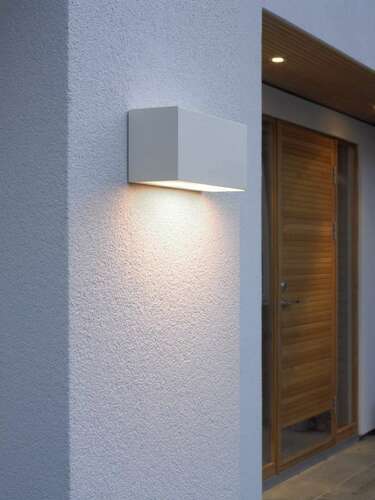 Skontrolujte Vonkajšie nástenné svietidlo ASKER Small Pro 1727 White 9003 5,5W 3000K Norlys