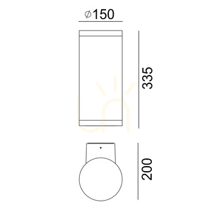 Vonkajšie nástenné svietidlo Lysfjord 6406BL čierne RAL 9005, LED 14,6 W 3000 K, svetlo 4° nadol, DALI2 – NORLYS small 2