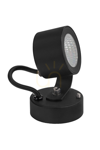 Skontrolujte Vonkajšie nástenné svietidlo Norlys Moss 6162BL, smerový LED reflektor 4,2 W 4000 K 36°, čierny RAL 9005