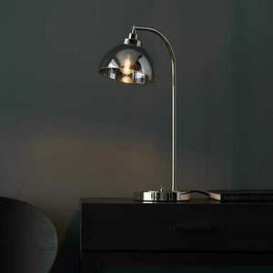 Stolová lampa Endon Caspa nikel sklo E14 100043 small 1