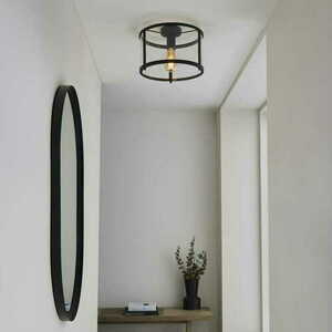 Stropné svietidlo Endon Hopton čierne E27 IP20 31 cm 101540 small 3