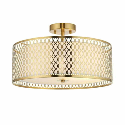 Skontrolujte Stropné svietidlo Endon Cordero biele zlato 3xE27 43 cm 101568