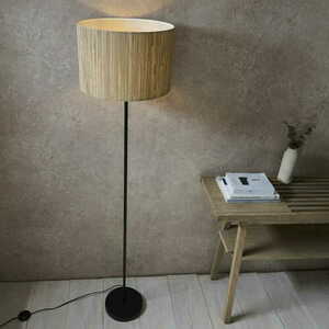 Stojacia lampa Endon Longshore čierna oceľ prírodné vlákno 101694 small 4