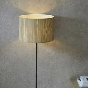 Stojacia lampa Endon Longshore čierna oceľ prírodné vlákno 101694 small 5
