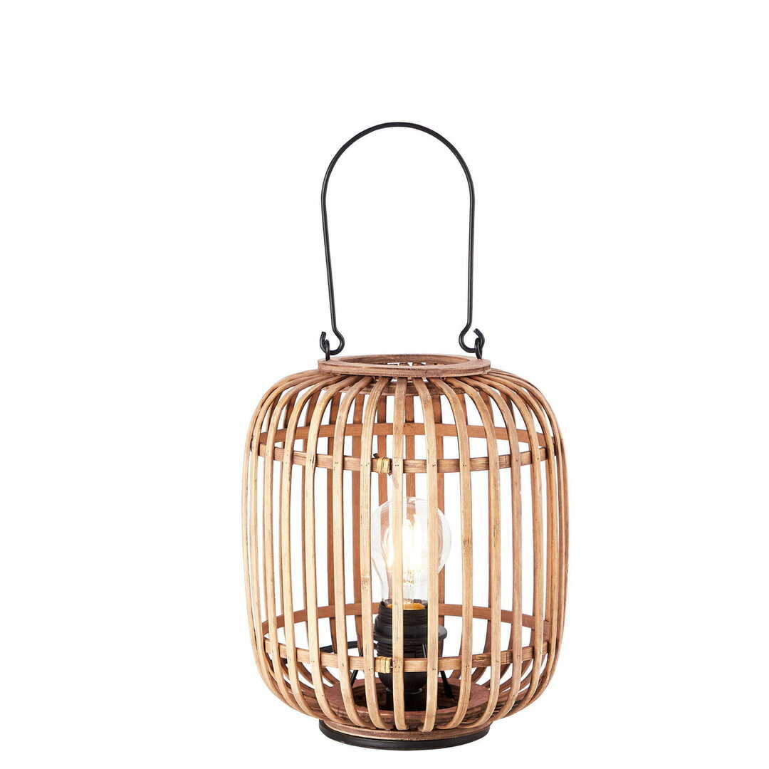 Endon Mathias Bamboo Black E27 Table Lamp 27 cm 101773